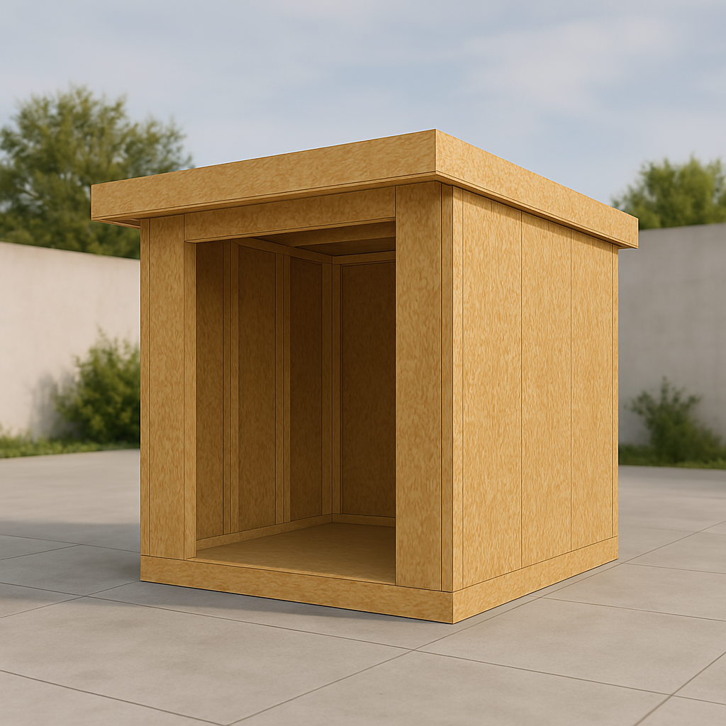 Compact 2.44m x 2.44m SIP garden room shell kit