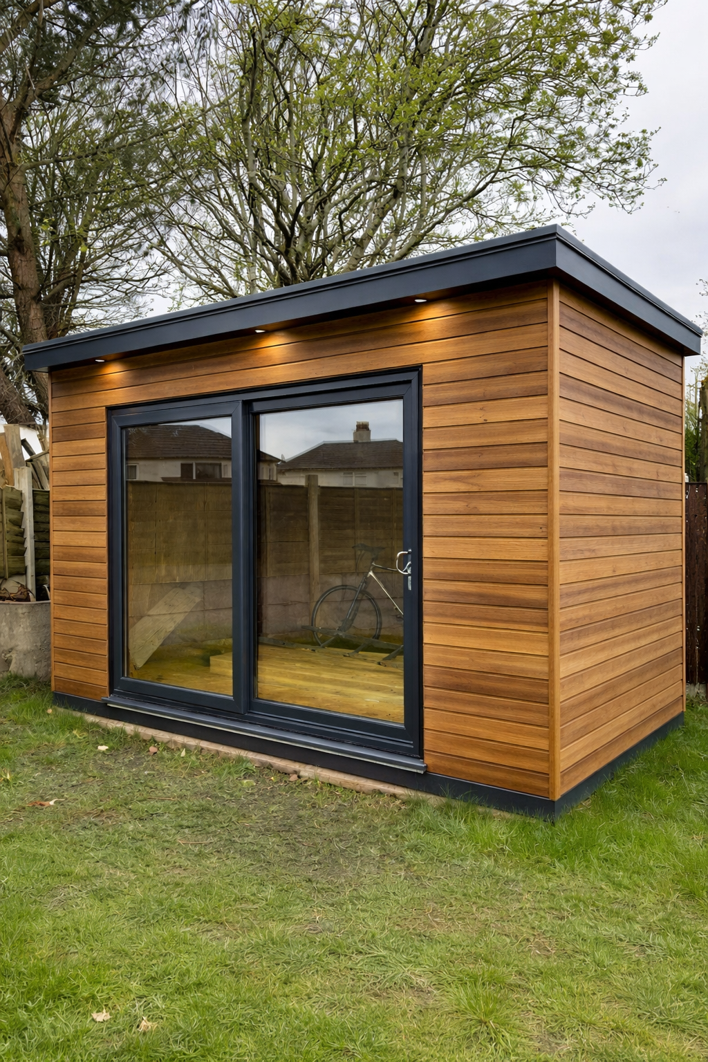 Modern compact garden room 2.44m x 2.44m SIP kit