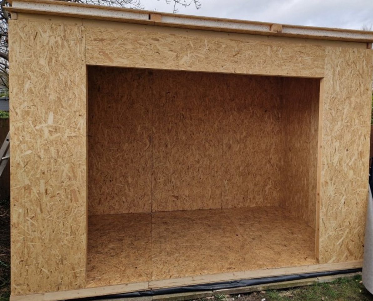 SIP garden room build process example